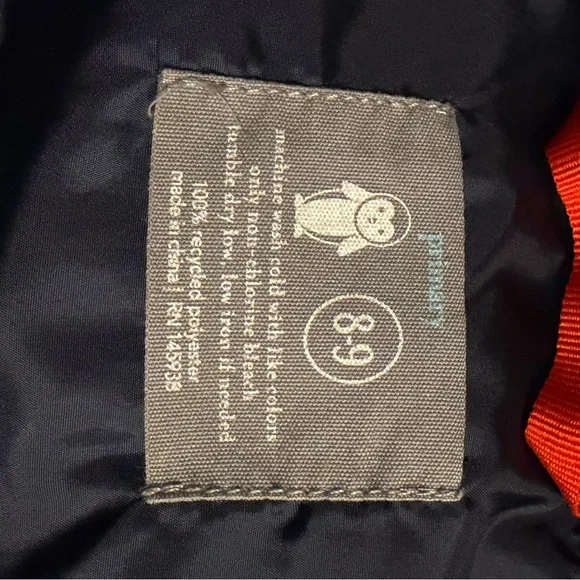 Primary Kids Puffer Jacket with Multicolor Stripes​